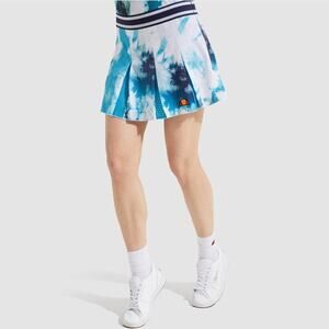 Ellesse Caletta Women’s Large All Over Blue Print Athletic Tennis Skort